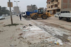 حملة نظافة مكبرة لبعض شوارع الحي