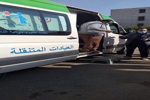 المرور بنطاق الحى ومتابعة سيارات العيادة المتنقلة  