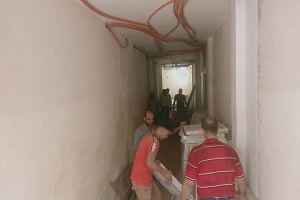 إيقاف اعمال بناء مخالف بعقار بشارع محمد إبراهيم