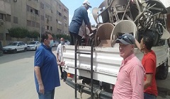 التصدي لكافة صور الاشغالات بالحي 