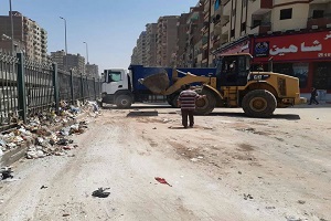 استمرار أعمال النظافة بالمرج الغربى