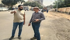 متابعة تطوير ورفع كفاءة ورصف الشوارع بنطاق الحي 