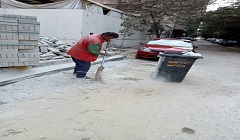 تكثيف حملات النظافة ورفع تراكمات المخلفات والقمامة بالحي