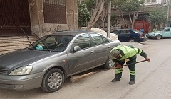 نظافة شوارع الحي