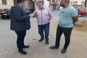 متابعة أعمال التطوير بالحي 