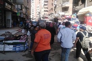 حملة لرفع الاشغالات بحي عين شمس