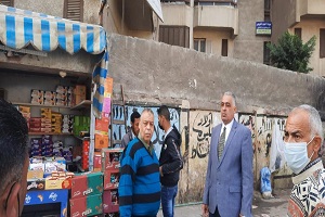 حملة لرفع الإشغالات بقيادة رئيس الحي