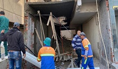 إيقاف اعمال مخالفة بعقار بشارع طه حسين
