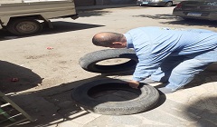 متابعة الاعمال اليومية بالحي