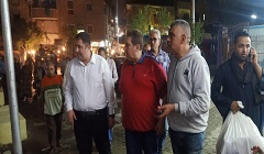 متابعة اعمال الرصف والتطوير الجارية بمنطقة عبود 