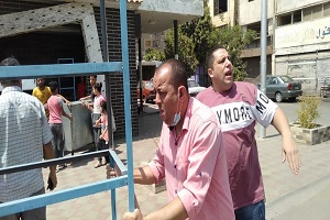 حملة لرفع الأشغالات بنطاق الحى