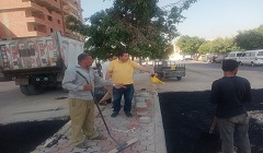 ترميم قطاعات مختلفة بنطاق الحي