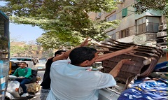 استمرار تكثيف الحملات الدورية لإزالة الإشغالات بالحي 
