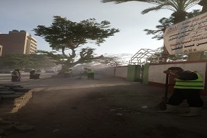 إجراءات احترازية استعدادًا لموسم الأمطار والسيول بحي حلوان
