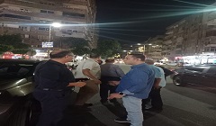 رئيس الحي يتفقد الشوارع والميادين الرئيسية والمقاهي والمحال التجاريه 