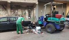 متابعه أعمال النظافة بنطاق الحي 