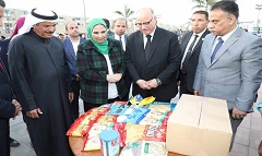 Cairo gov., Social Solidarity min. distribute food boxes 