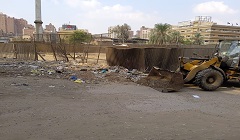 تجريد شارع الفرز بجوار كوبري غمره 