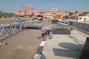 أعمال دهانات بشارعي سليم حسن والعلم