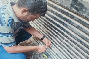 غلق وتشميع ورشة لرش دوكو بشارع سيد نائل بالمرج الغربية