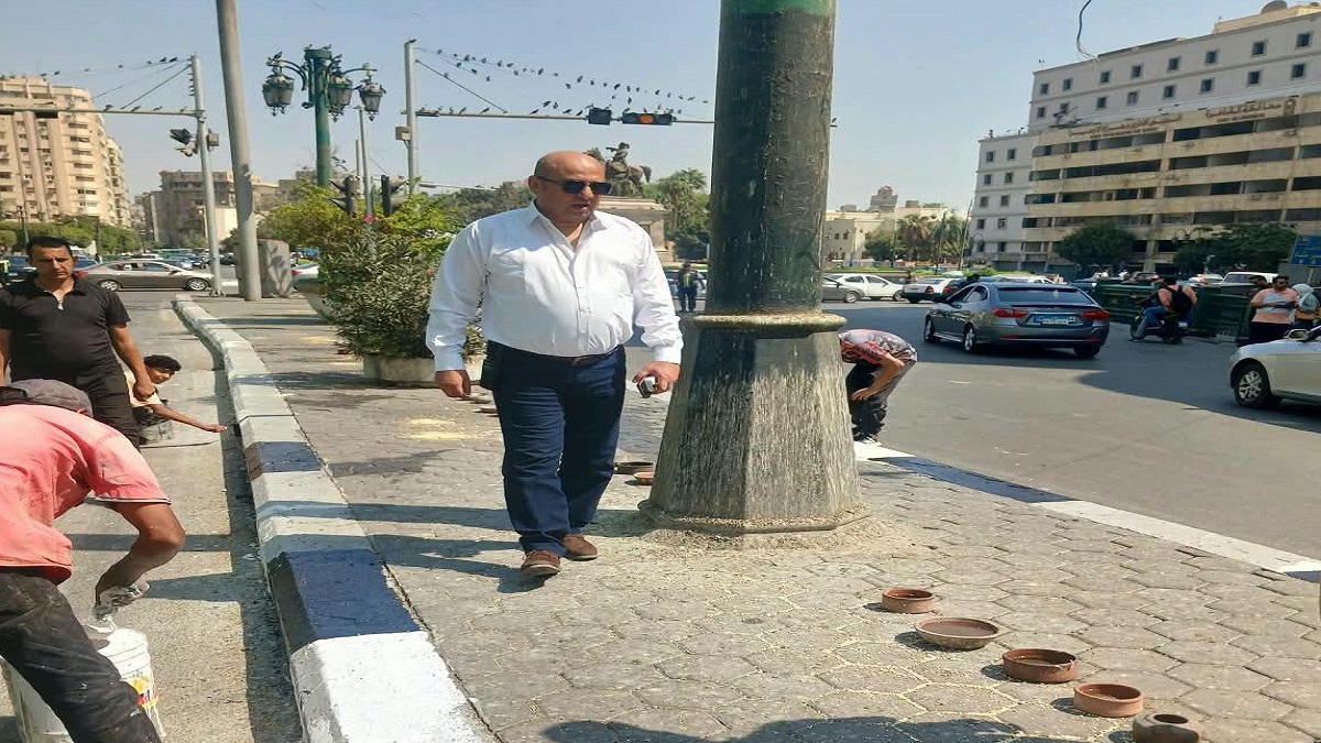  متابعه تطوير ورفع كفاءة ميدان الاوبرا بنطاق الحي 