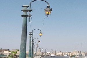 صيانة أعمدة الإنارة بالجمالية