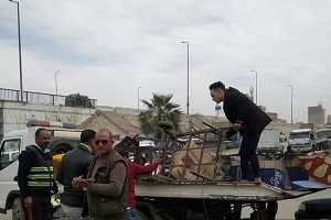 حملة مكبرة لرفع الاشغالات من شارع مؤسسة الزكاة بكفر الباشا 