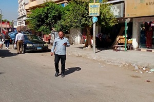 رفع كافة الاشغالات بشارع احمد فؤاد نسيم خلف الجهاز المركزي