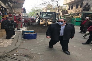 حملة لرفع الإشغالات بقيادة رئيس الحي