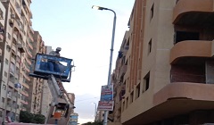 تركيب كشافات ليد بشارع النبوى المهندس