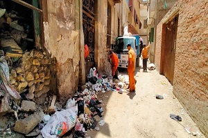 نظافة شوارع ومتفرعات الحي