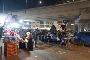 حملة مكبرة لرفع الاشغالات بميدان المطرية