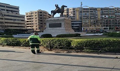 رفع كفاءة منظومة النظافة بشوارع الحي