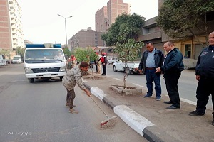 متابعه تجريد ورفع المخلفات من الجزيره الوسطى 