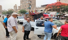 حملة مكبرة لرفع الاشغالات وعودة الانضباط بشوارع الحي