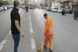 نظافة شوارع وميادين الحي