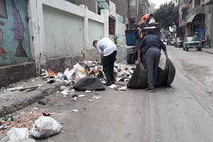 أعمال نظافة بالحي