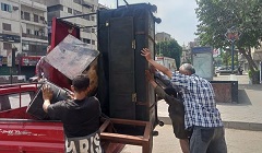 متابعة رفع الاشغالات بنطاق الحي 