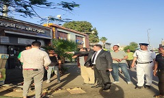 حملة مكبرة لإزالة كافة الاشغالات والتعديات بنطاق الحى 