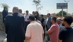 رئيس الحي يستقبل وفد الوكالة الفرنسيه