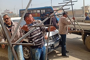 حملة مكبرة لرفع جميع الإشغالات بشارع جسر السويس وشارع جول جمال
