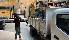 حملة لإزالة جميع الاشغالات بشارعي رأفت طهطاوي والأزهر