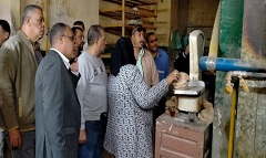 حملة تموينية على المخابز البلدى  بنطاق الحي  