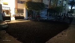 اعمال مرمات للاسفلت بشارع الكابلات
