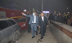 محافظ القاهرة يشكل لجنة هندسية لفحص عقار حريق سرايا القبة ويوجه بإزالة آثاره