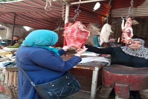 حملات تفتيشيه على منافذ بيع اللحوم ومحلات السوبر ماركت والمطاعم