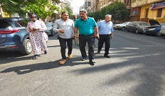 تطوير ورصف ورفع كفاءة الطرق ببعض شوارع الحي
