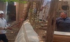 رفع وإزالة جميع المخالفات والاشغالات بنطاق الحي 