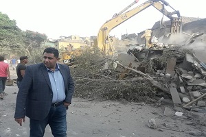 تنفيذ الإزالة بمنطقة عزبه الصفيح