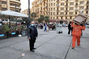 حملة لرفع الإشغالات بقيادة رئيس الحي